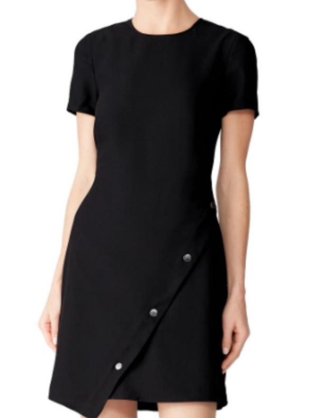 Tommy Hilfiger Black Short Sleeve Sheath Dress